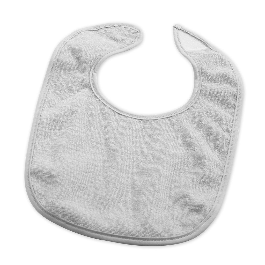 Velcro Bib Pack of 10 - Grey