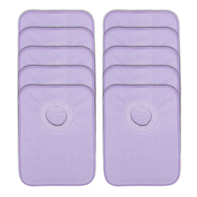 Rib Bib Pack of 10 - Purple