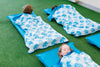 Stretcher and Mat Blanket with Print Yardage - Elephant Blue