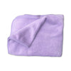 Coral Fleece Cot Blanket - Plain Purple