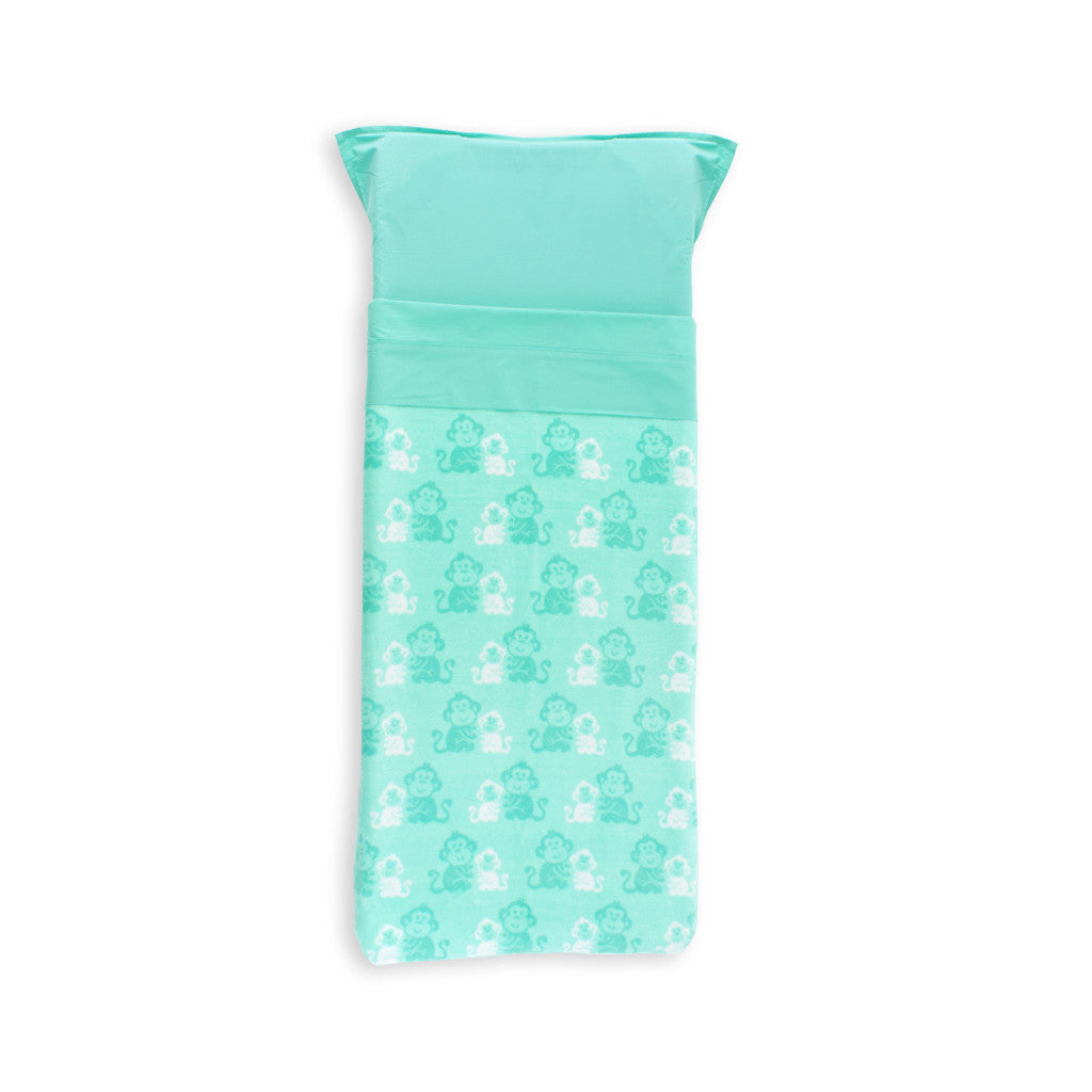 Stretcher and Mat Blanket with Print Yardage - Monkey Green