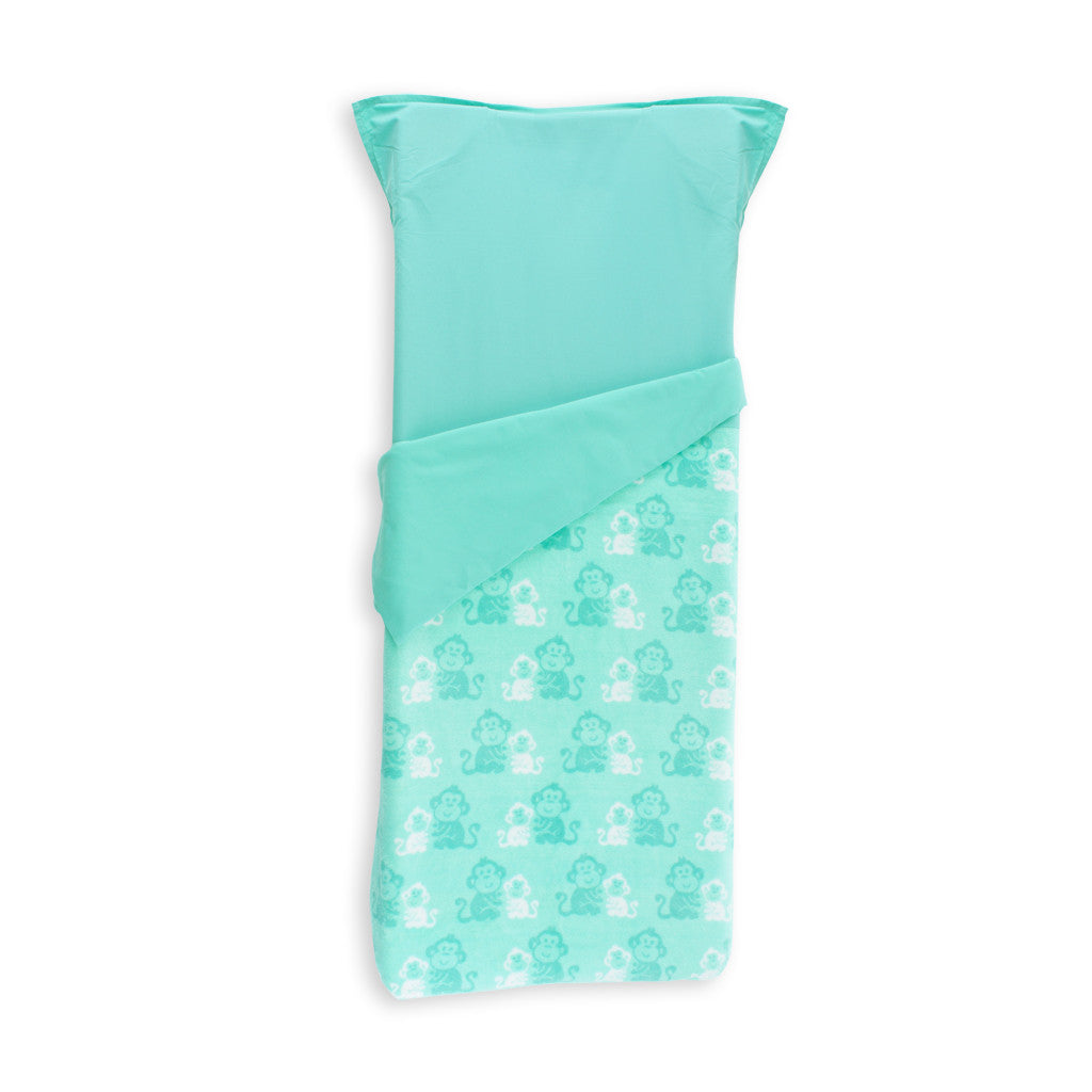 Stretcher and Mat Blanket with Print Yardage - Monkey Green