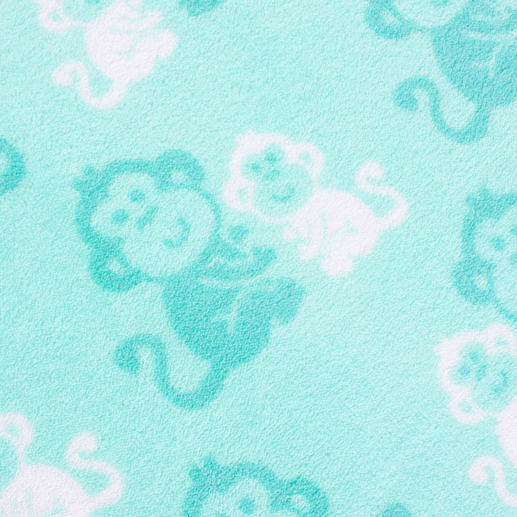 Stretcher and Mat Blanket with Print Yardage - Monkey Green