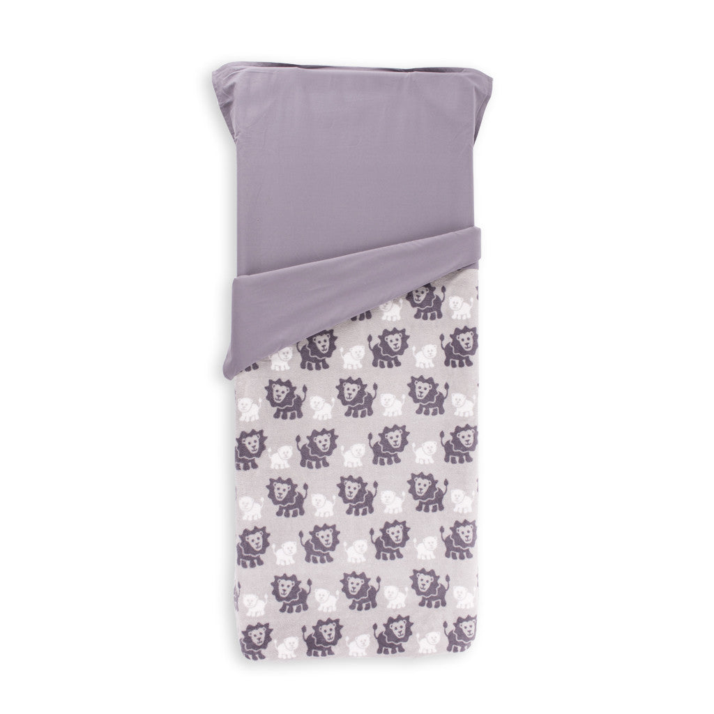Stretcher and Mat Blanket with Print Yardage - Lion Grey