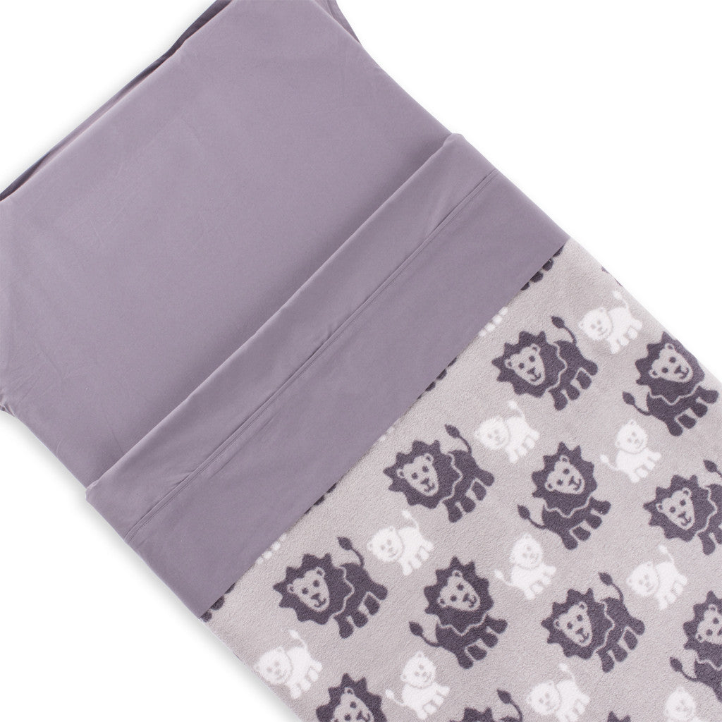 Stretcher and Mat Blanket with Print Yardage - Lion Grey