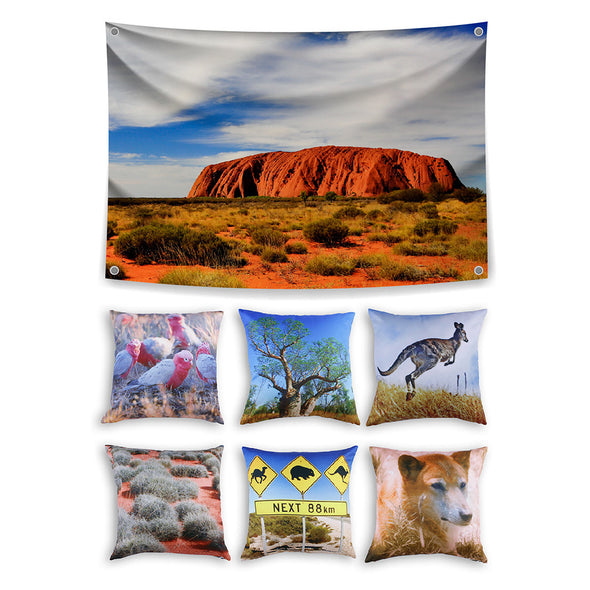 Australia Theme Set with Cushions - Inserts included