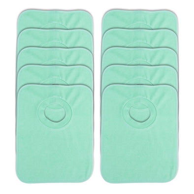 Rib Bib Pack of 10 - Green