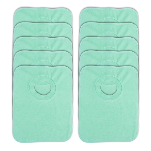 Rib Bib Pack of 10 - Green