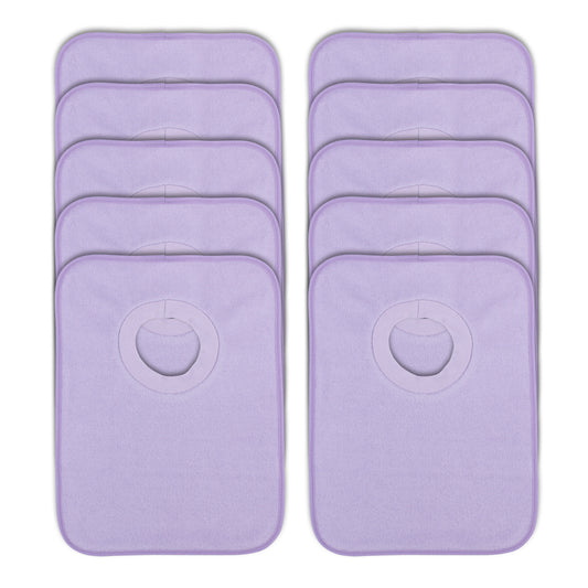 Rib Bib Pack of 10 - Purple