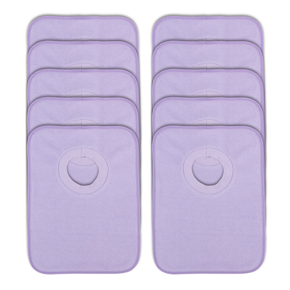 Rib Bib Pack of 10 - Purple