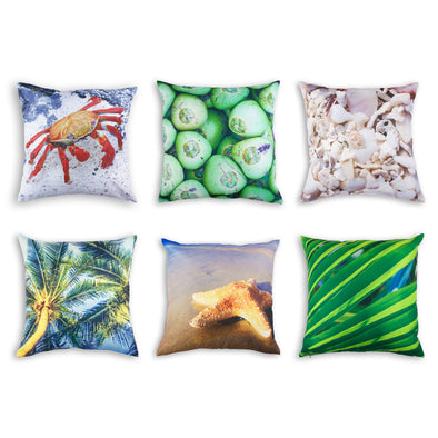 Beach Cushion Covers x6