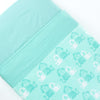 Coral Fleece Cot Blanket - Green Monkey