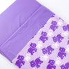 Coral Fleece Cot Blanket - Purple Hippo
