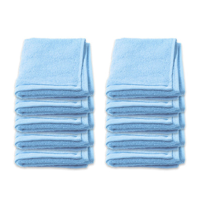 Face Washer Pack of 10 - Blue