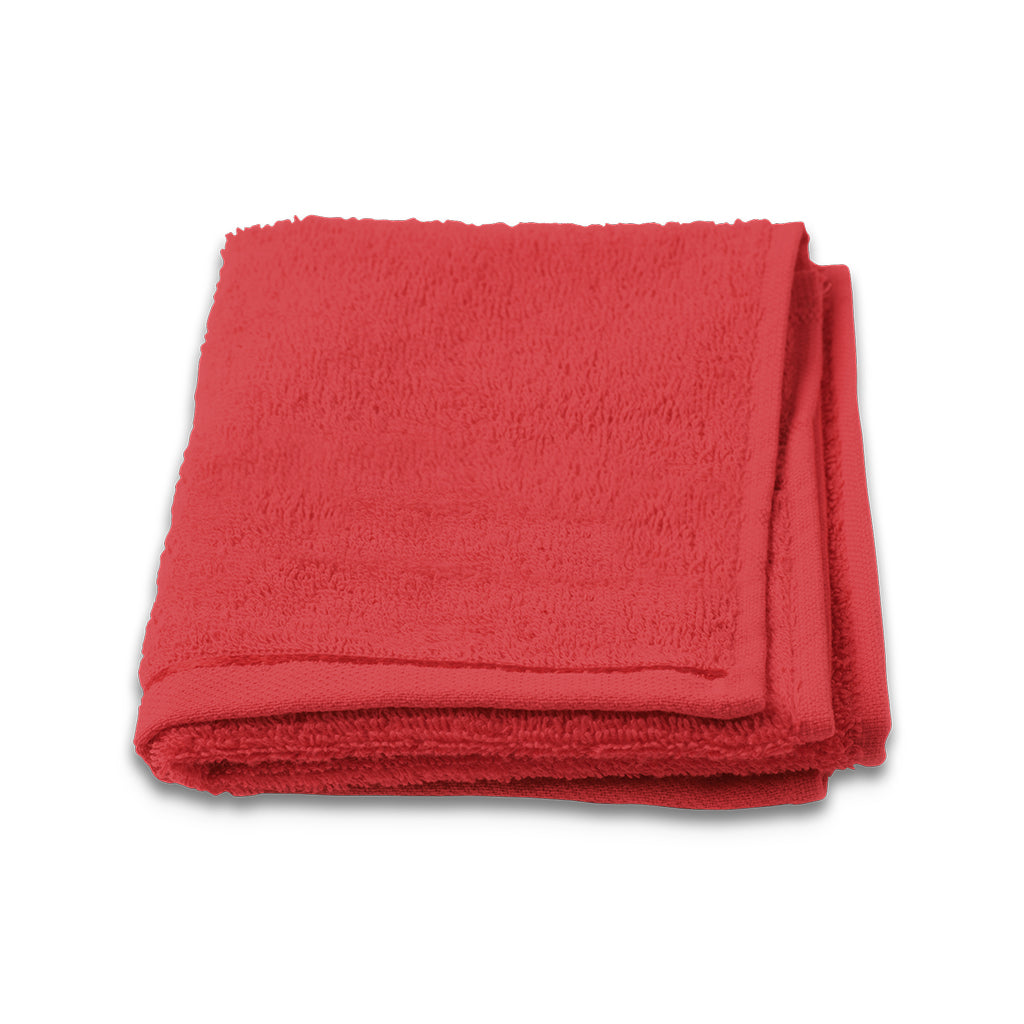 Face Washer Pack of 10 - Red