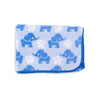 Stretcher and Mat Blanket with Print Yardage - Elephant Blue