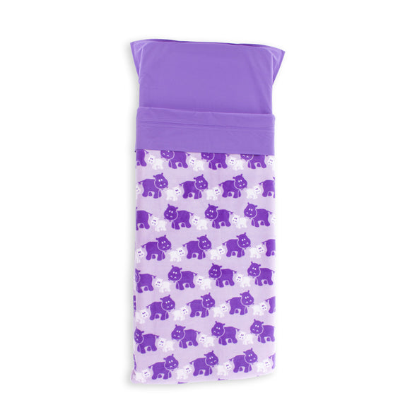 Stretcher and Mat Blanket with Print Yardage - Hippo Purple